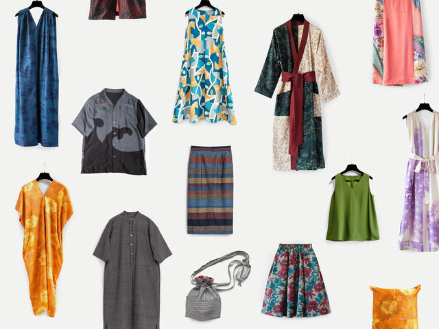 着物リメイク 普段着 コーディネート つると キモノフク