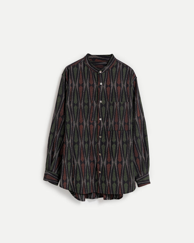 スタンドカラーシャツ