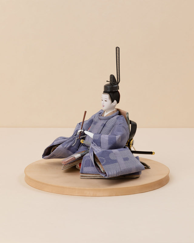 【ヒ - 桃の香の花唐草、空色の霞】+お飾り