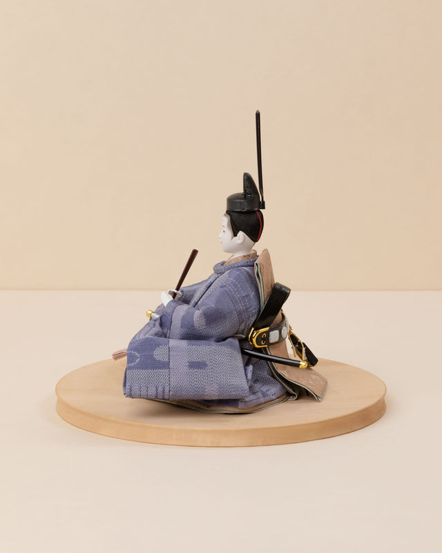 【ヒ - 桃の香の花唐草、空色の霞】+お飾り