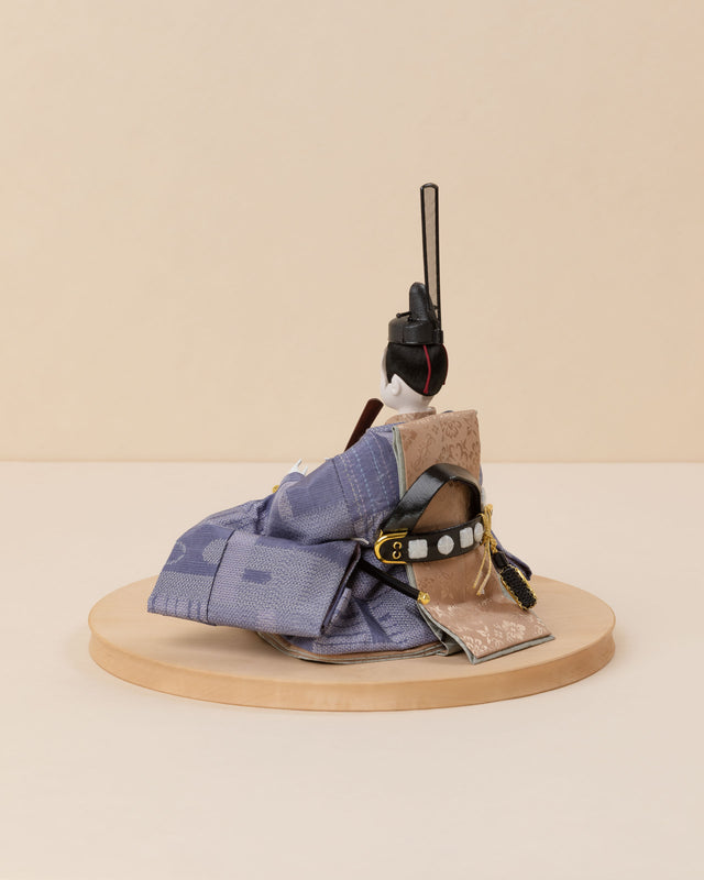 【ヒ - 桃の香の花唐草、空色の霞】+お飾り