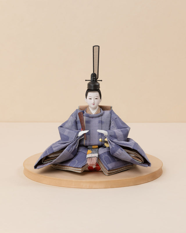 【ヒ - 桃の香の花唐草、空色の霞】+お飾り