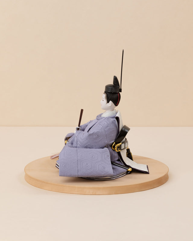 【テ - 薄桜に椿、淡い青の亀甲】+お飾り