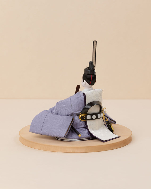 【テ - 薄桜に椿、淡い青の亀甲】+お飾り