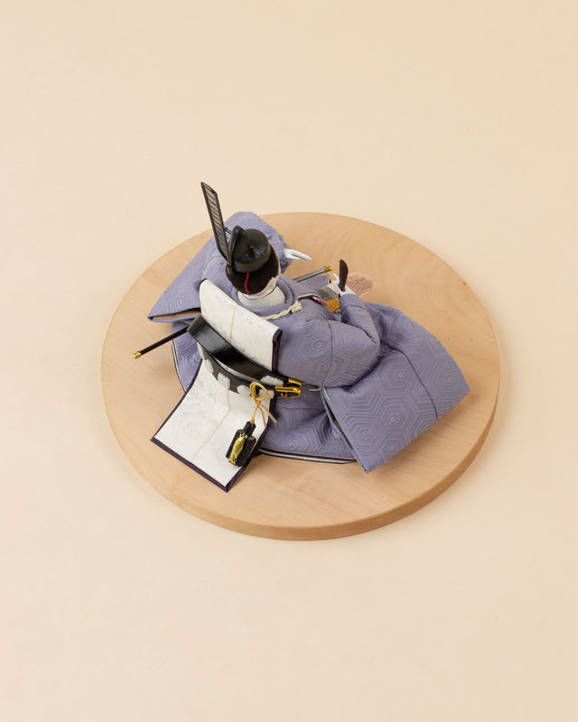 【テ - 薄桜に椿、淡い青の亀甲】+お飾り