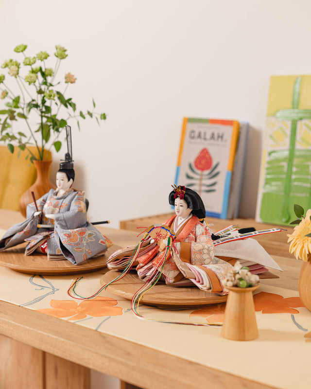 【い - 桃色の花々、紅掛空色に橘】*残り2点