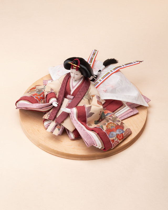 【え - きなりに草花、紺の更紗】