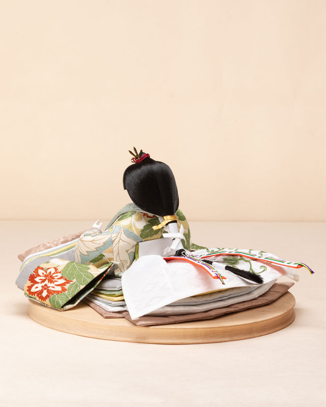 【お - 秘色と緑彩の花唐草】