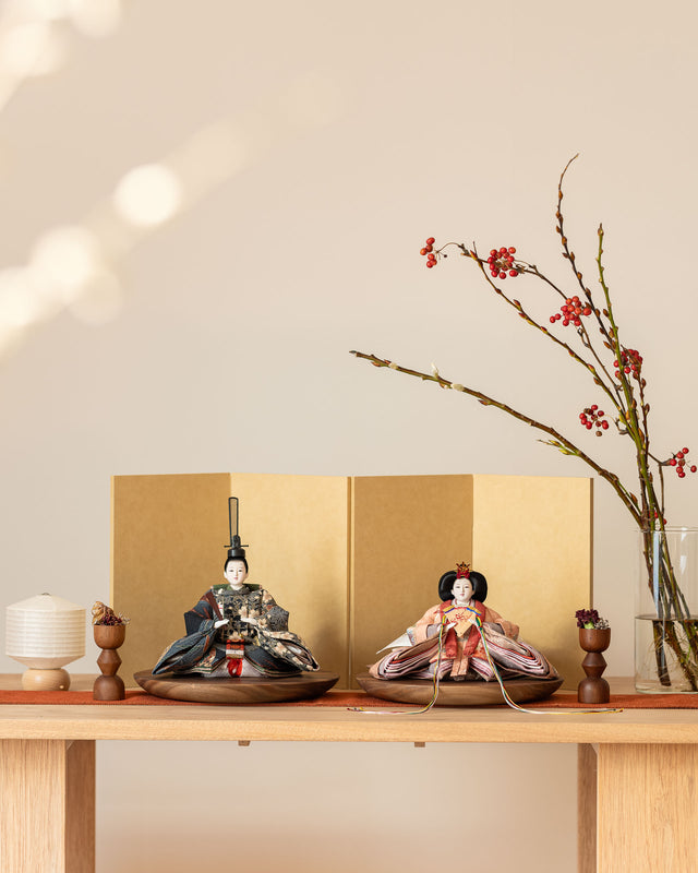 【け - アンティークの枝花と扇子】の5点セット-その3