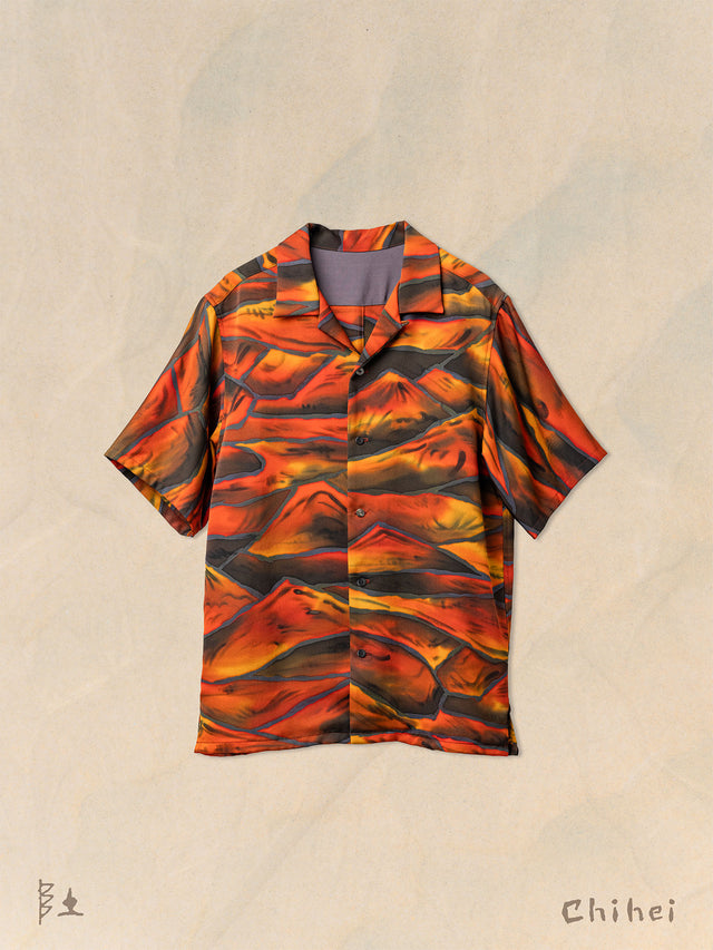 Sunset Peaks Silk Aloha Shirt