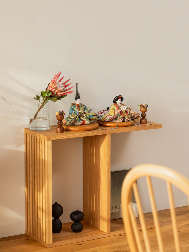 木工作家による二段棚(2WAY )