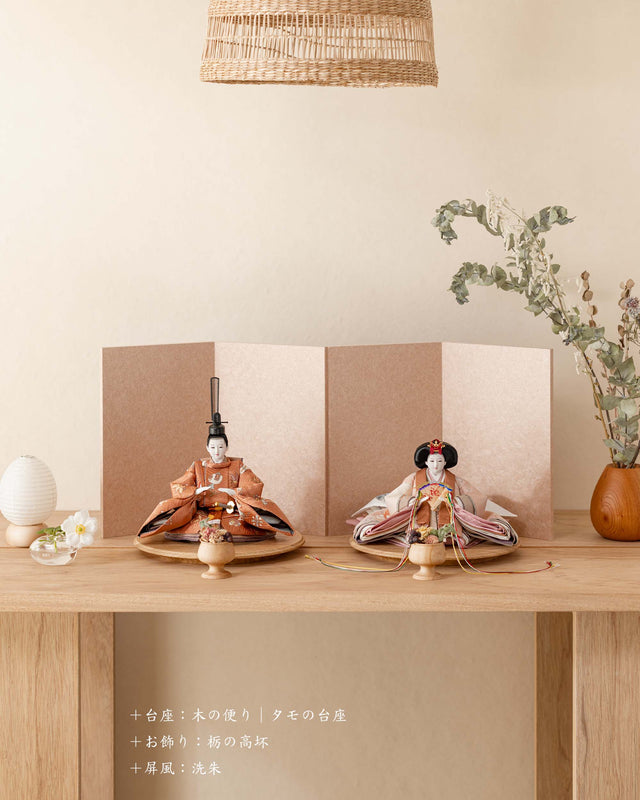 【ミ - きなりの花椿、金茶の宝づくし】