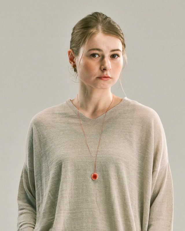 鹿角のネックレス(白)