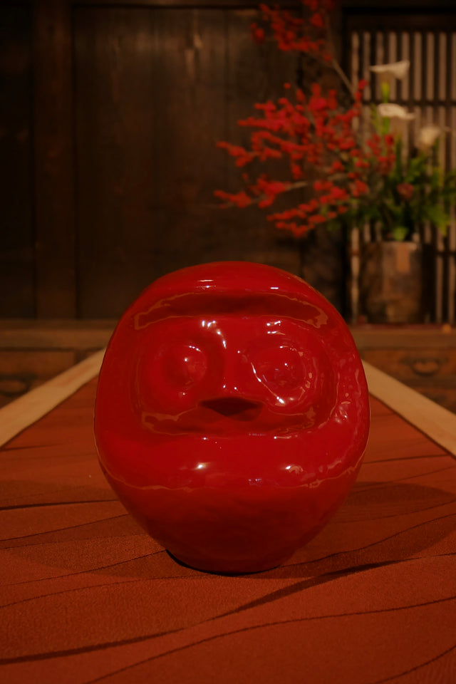 漆塗朱だるま (Shu Urushi) | Daruma Art