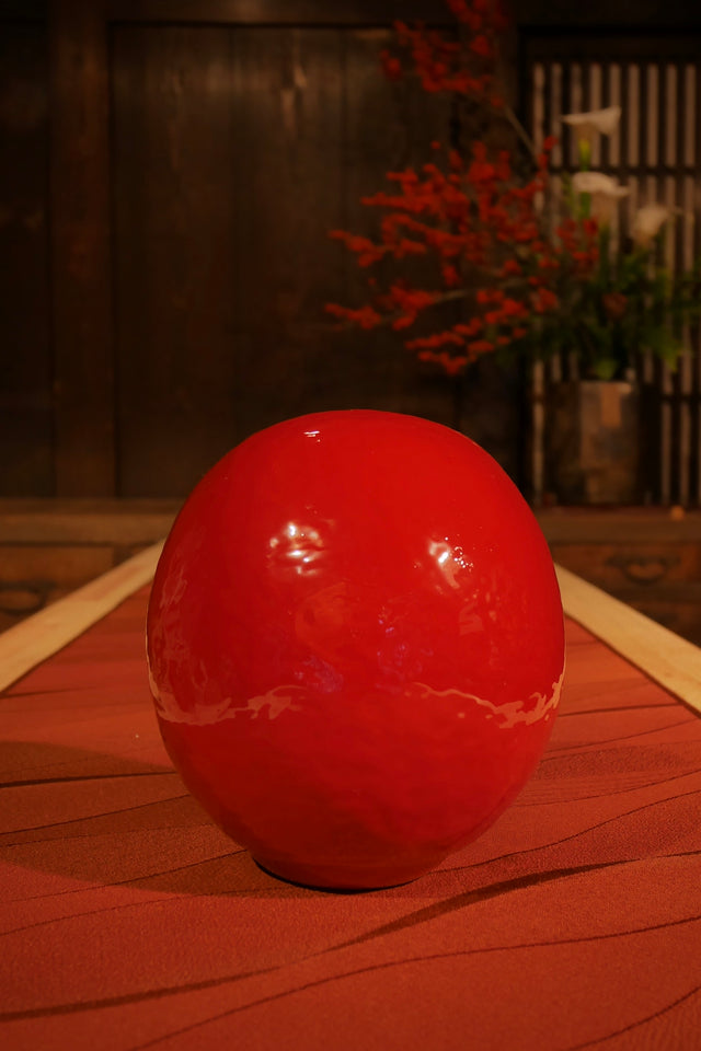漆塗朱だるま (Shu Urushi) | Daruma Art