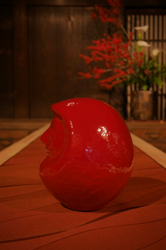 漆塗朱だるま (Shu Urushi) | Daruma Art