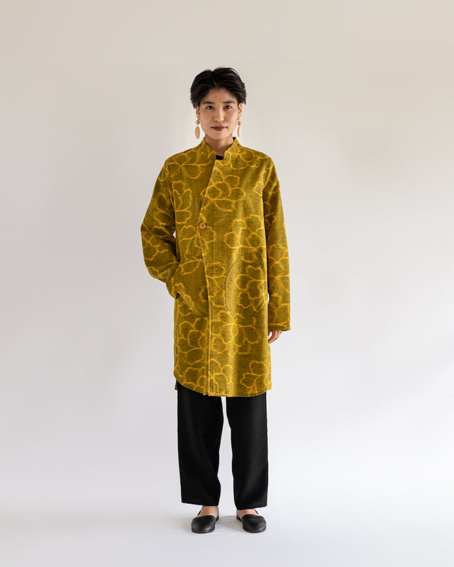 スタンドカラーコート