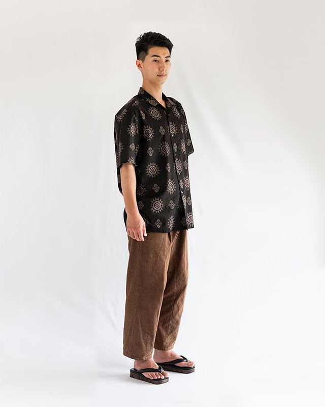 着物 アロハシャツ メンズ つると