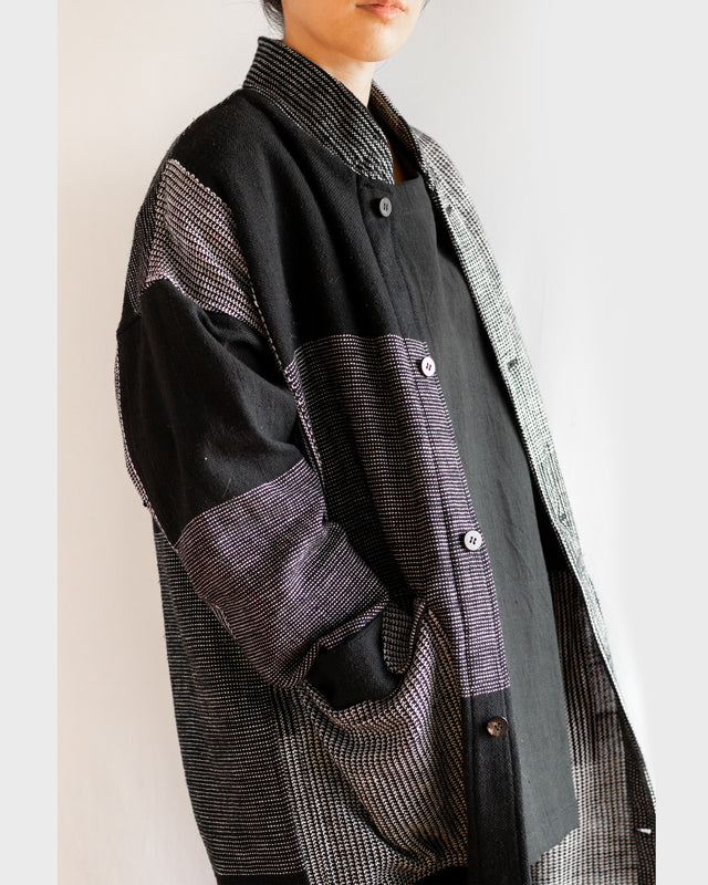 16ply Block Khadi-Jacquard Kurta Shirts | YANTOR ヤントル