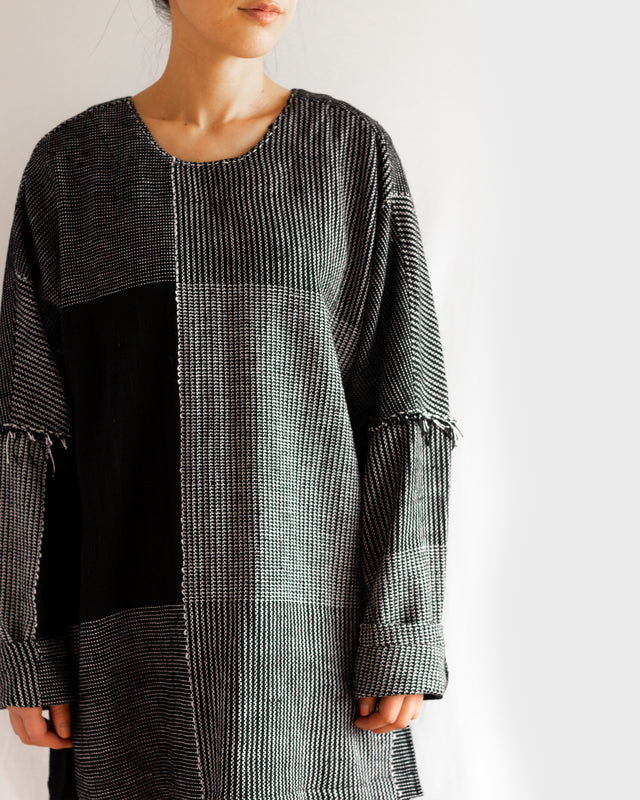 16ply Block Khadi-Jacquard Stitch Pullover