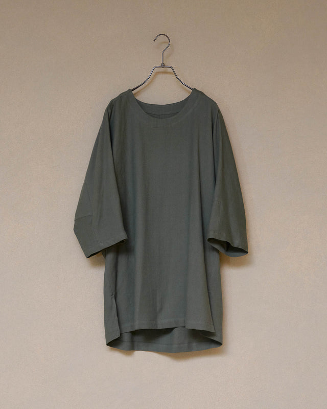 3ply Khadi Half Sleeve Pullover - CHARCOAL