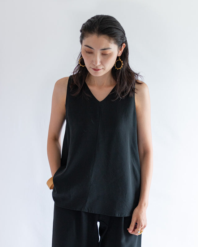 きもの時季 つるとの着物リメイクセミオーダー 月ブラウスノースリーブのコーディネート事例