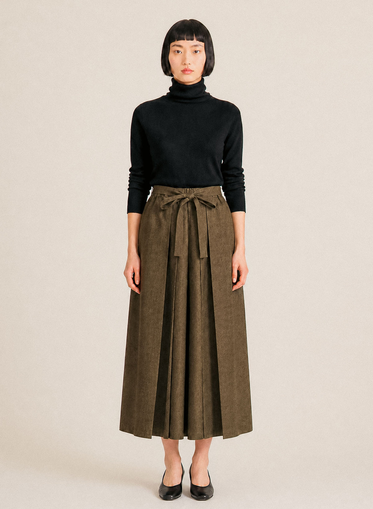 Hakama skirtの着用イメージ（モデル：164cm）