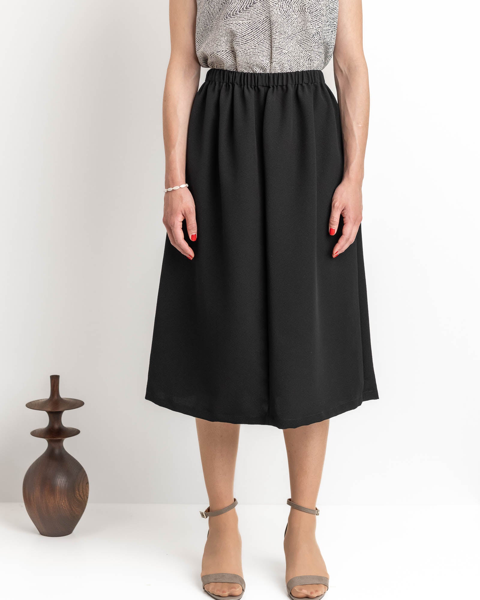 ギャザースカート｜きもの時季（とき）のスカート｜着物リメイクセミ