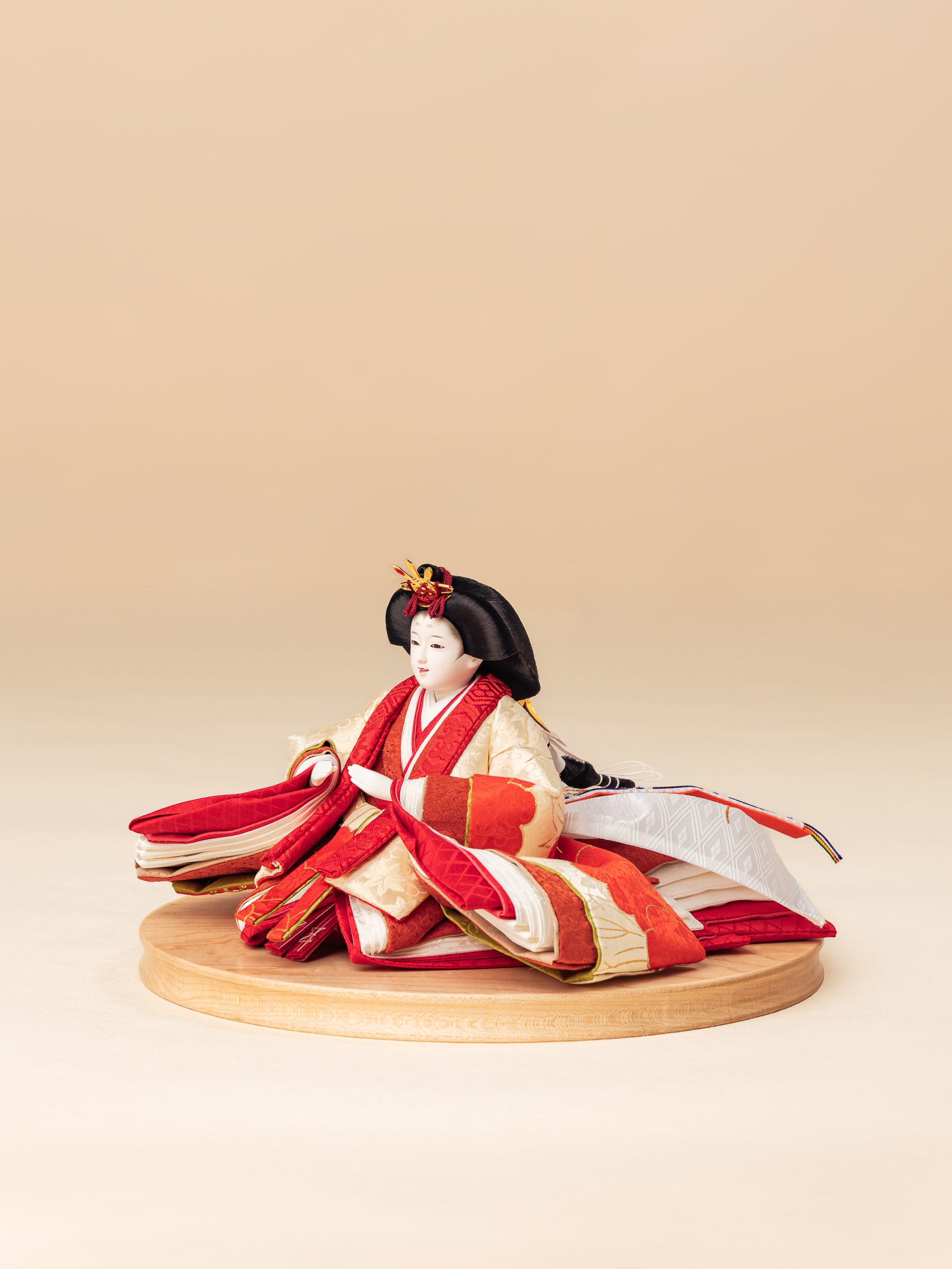 【大型 飾り扇子】鶴 牡丹 朱塗り 昭和レトロ ビンテージ 和風インテリア た - 赤牡丹、菊と扇子の祝い】 – TSURUTO