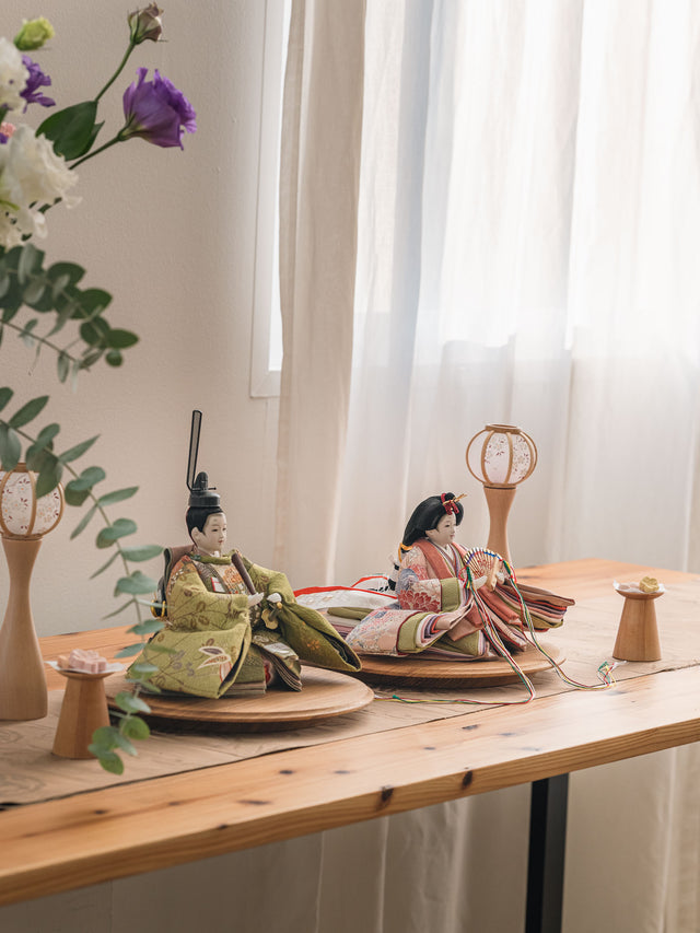 【ち - 桃香立つ、春重ね】の4点・ひな飾り - その2