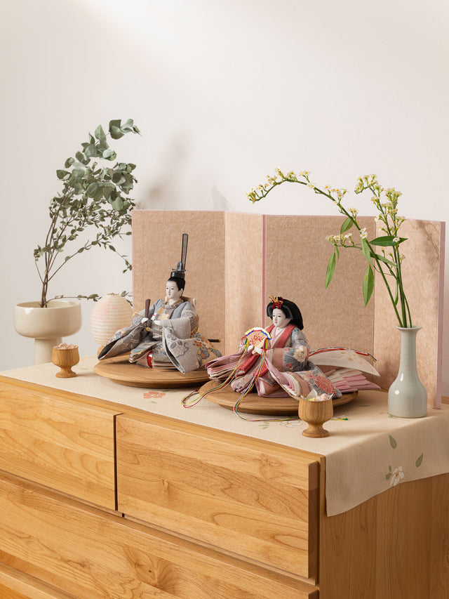 【つ - 花鳥舞う、春のせせらぎ】の6点・ひな飾り