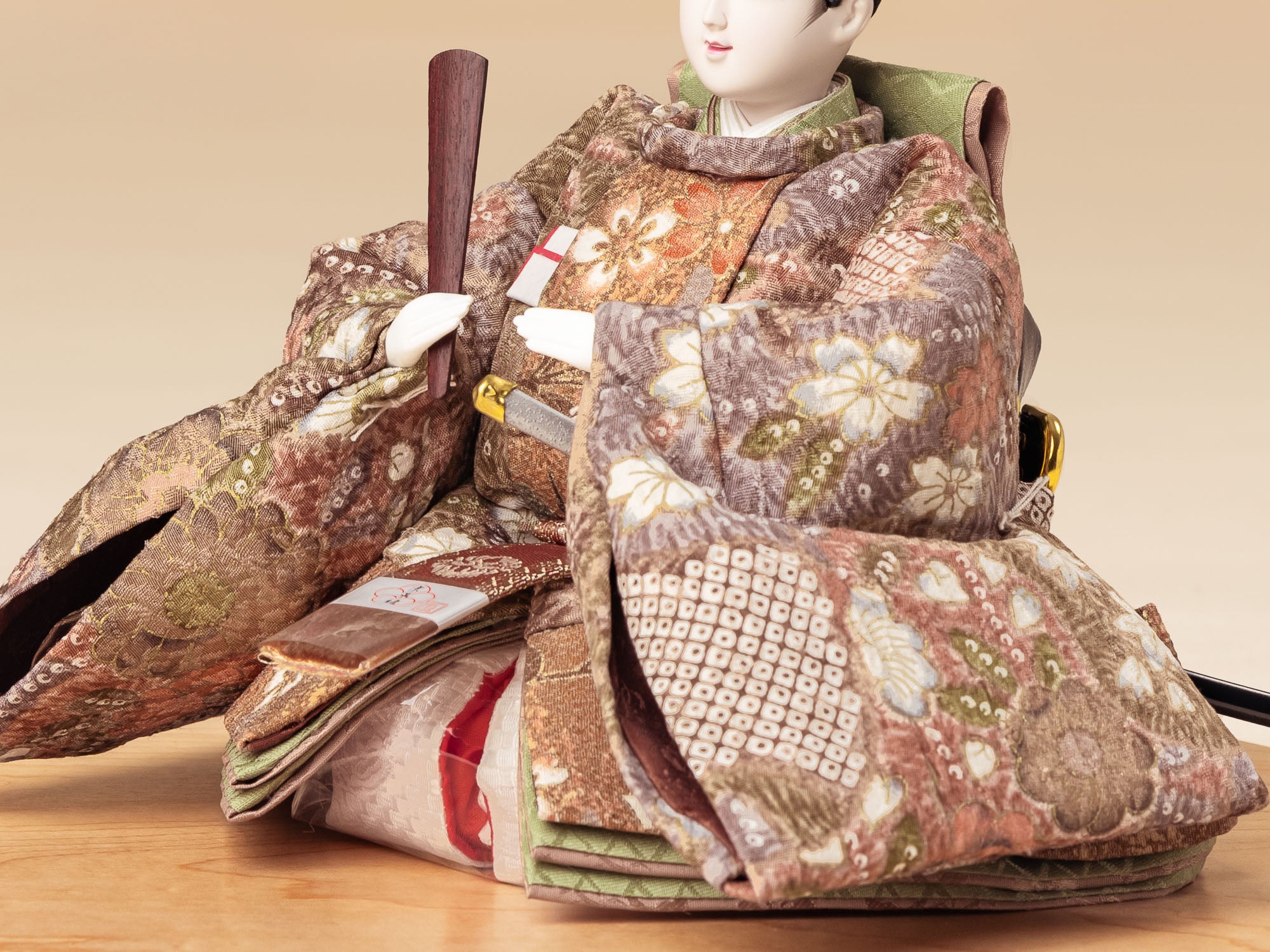 と - きなりの更紗、茶に白桜】 – TSURUTO