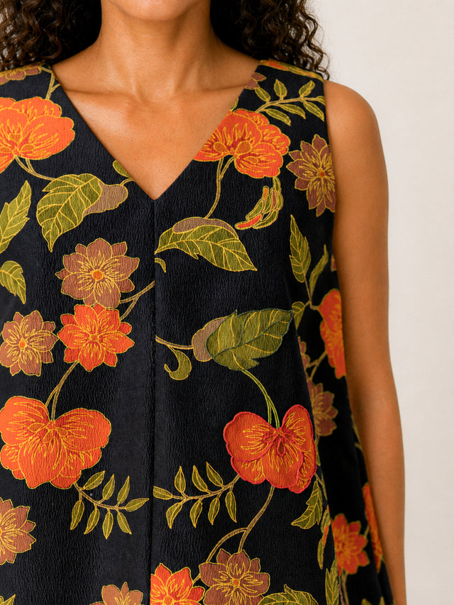 Flowers in Bloom Silk Blouse