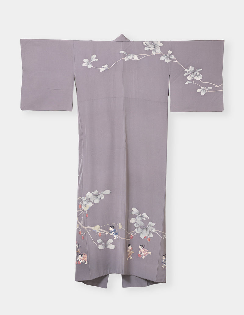 訪問着・付下げを「タンモノドレス」にリメイク：着物画像（Before）