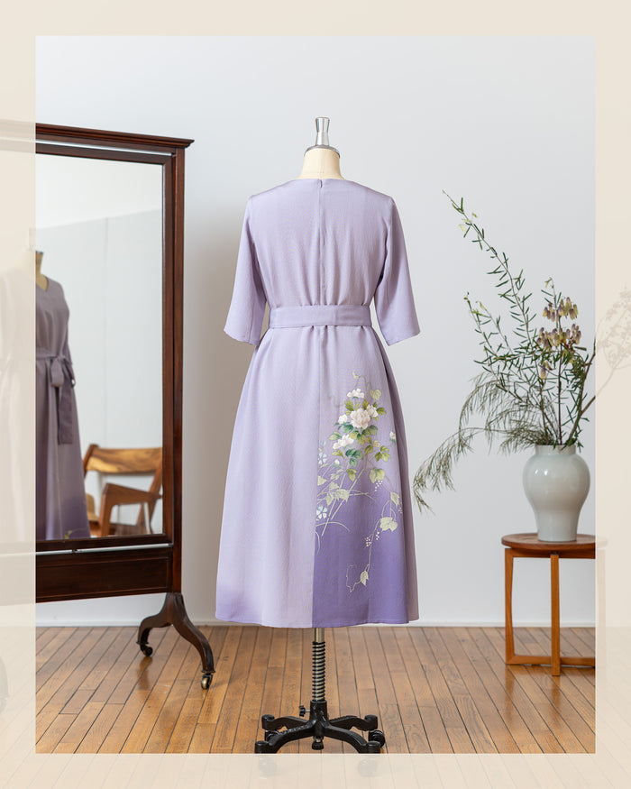 訪問着・付下げを「月ドレス」にリメイク：洋服画像（After）