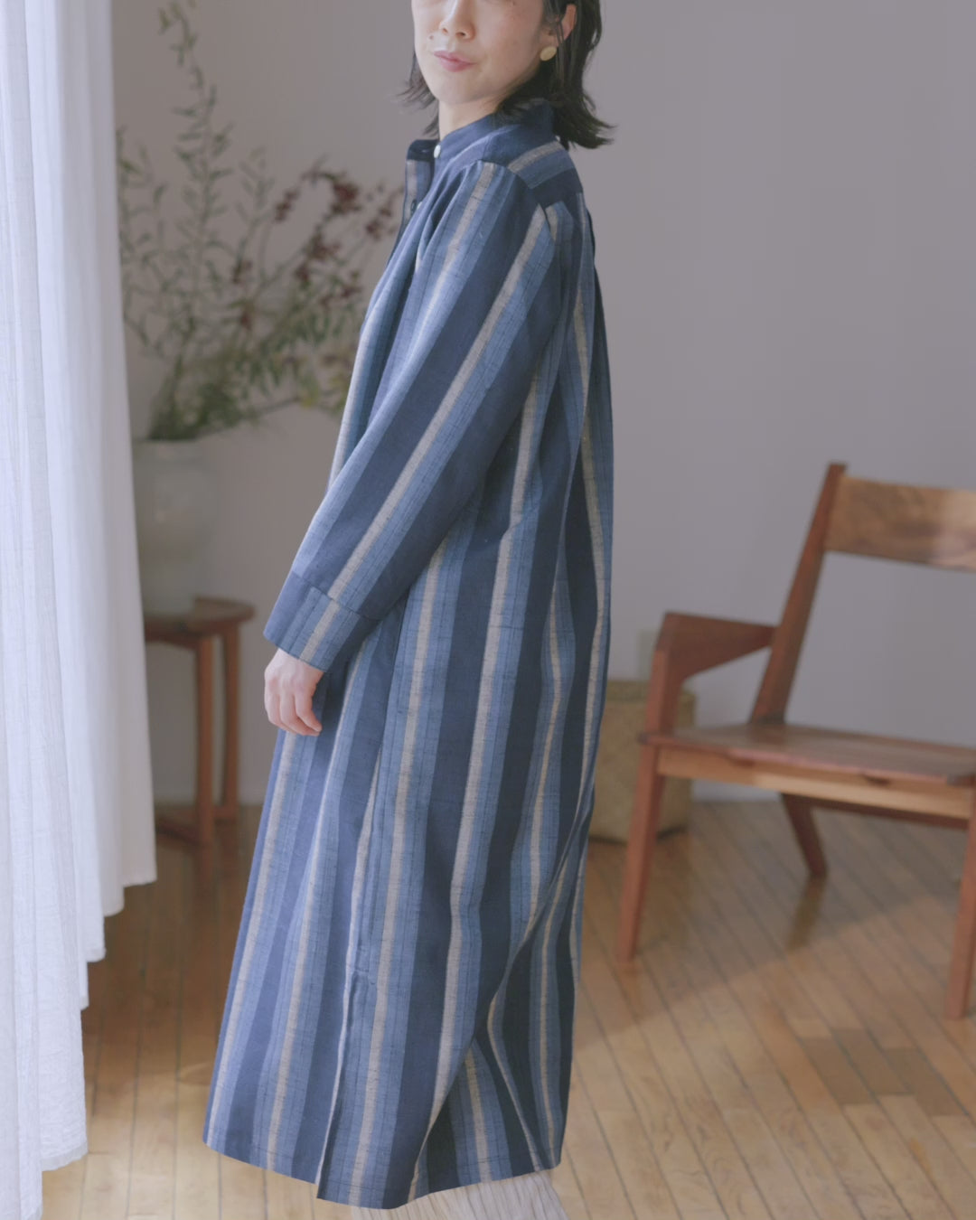 コチのスリーブドレス｜きもの時季（とき）のワンピース｜着物リメイク