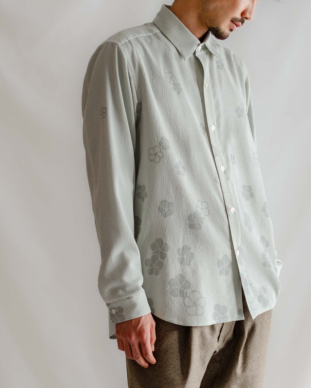 Simple shirt | Kimono long sleeve Shirt |  by Tsuruto｜Kimono-fuku custom ordering