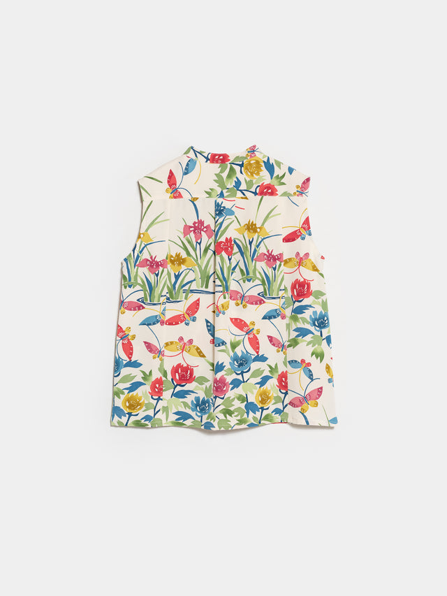 Flying Butterfly in lively spring - Kochi blouse