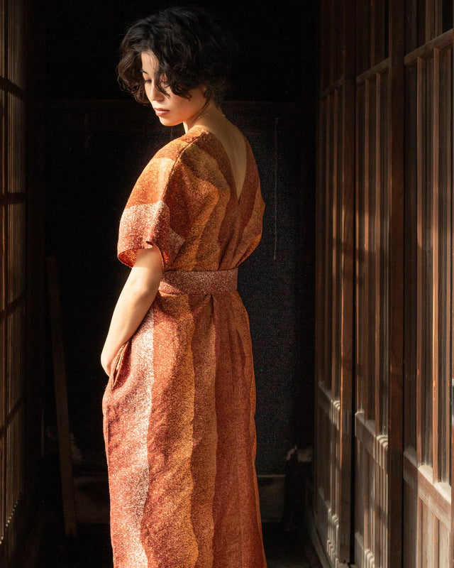 Kimono Dress - D03（セミオーダー）タンモノドレス｜着物リメイクのワンピース