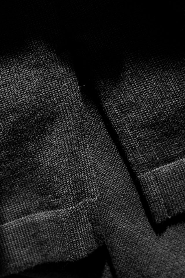 12G Cotton Dolman Knit BLACK | YANTOR ヤントル