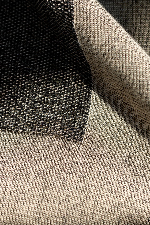 12G Cotton Dolman Knit Gray beige | YANTOR ヤントル